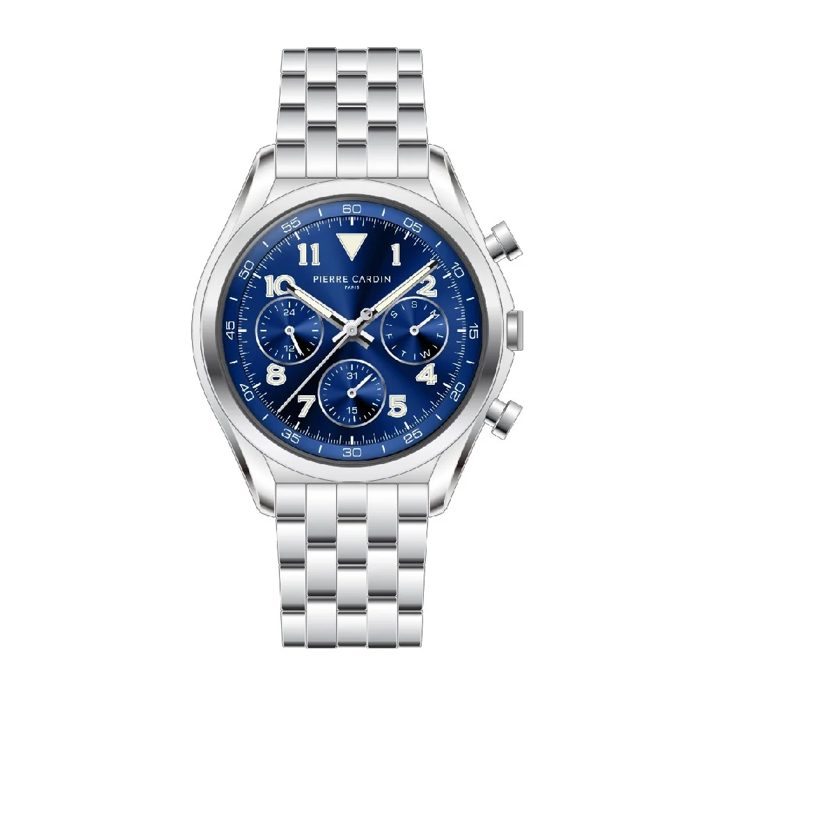 Φωτογραφία προϊόντος: Pierre Cardin Vaugirard Multi-Function Men's Watch Silver Stainless Steel Bracelet CF.1019.MS.1