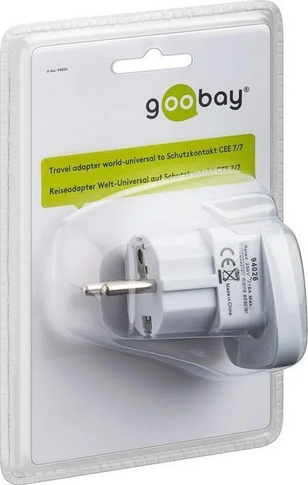 Φωτογραφία προϊόντος: Goobay Universal travel world adapter 94026