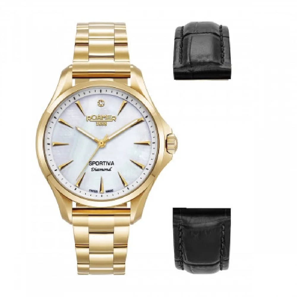 Φωτογραφία προϊόντος: Roamer Sportiva Box Set Women's Watch Gold Stainless Steel Bracelet 865847-48-20-50