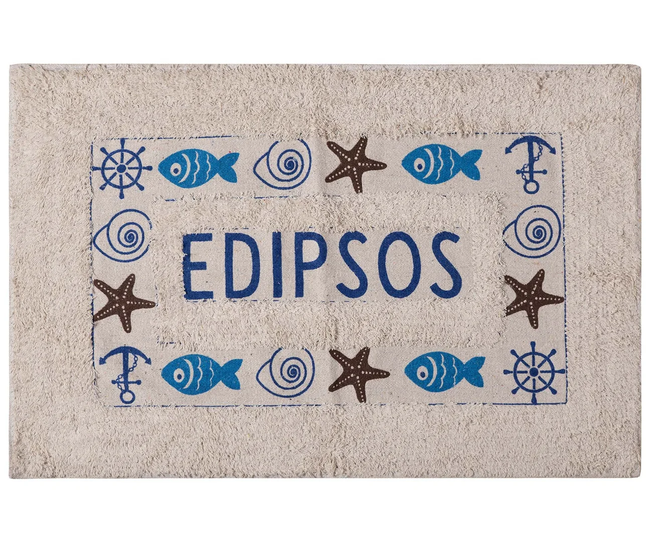 Φωτογραφία προϊόντος: SilkFashion Πατάκι ψάρι EDIPSOS (50cm x 80cm) μπλέ - -