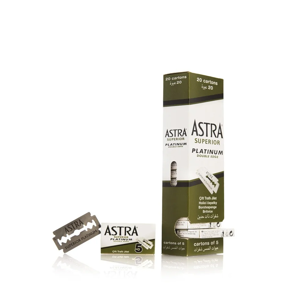 Φωτογραφία προϊόντος: Astra Superior Platinum Double Edge Ανταλλακτικές Λεπίδες 100τμχ