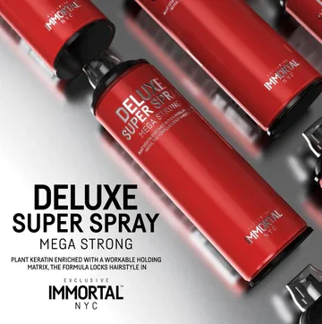 Φωτογραφία προϊόντος: IMMORTAL Deluxe Super Strong Hair Spray Shine Look/500ml