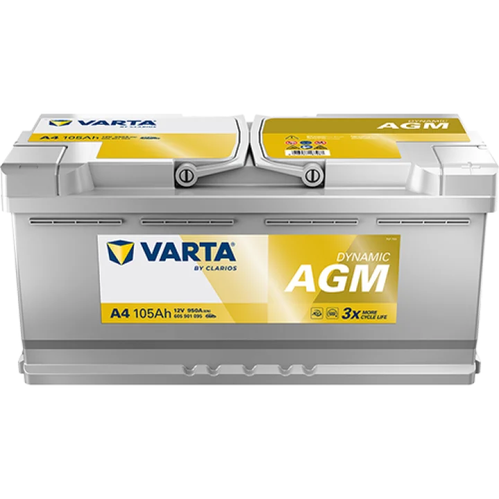 Φωτογραφία προϊόντος: Varta Silver Dynamic Agm A4(H15) 12V 105Ah