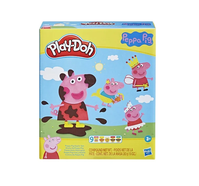 Φωτογραφία προϊόντος: Hasbro Play-Doh Πλαστελίνη - Παιχνίδι Peppa Pig Styling 9τμχ F1497