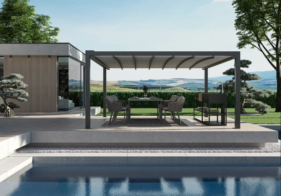 Φωτογραφία προϊόντος: Pergola Keplan-3x3m* Alu. with Motor 300.0000 x 300.0000 x 240.0000