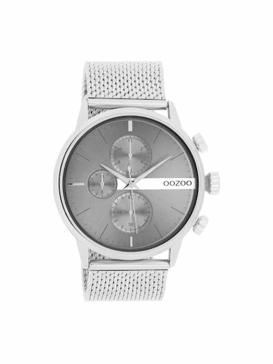 Φωτογραφία προϊόντος: Oozoo Timepieces C11101 ρολόι χρονογράφος με ασημί μπρασελέ