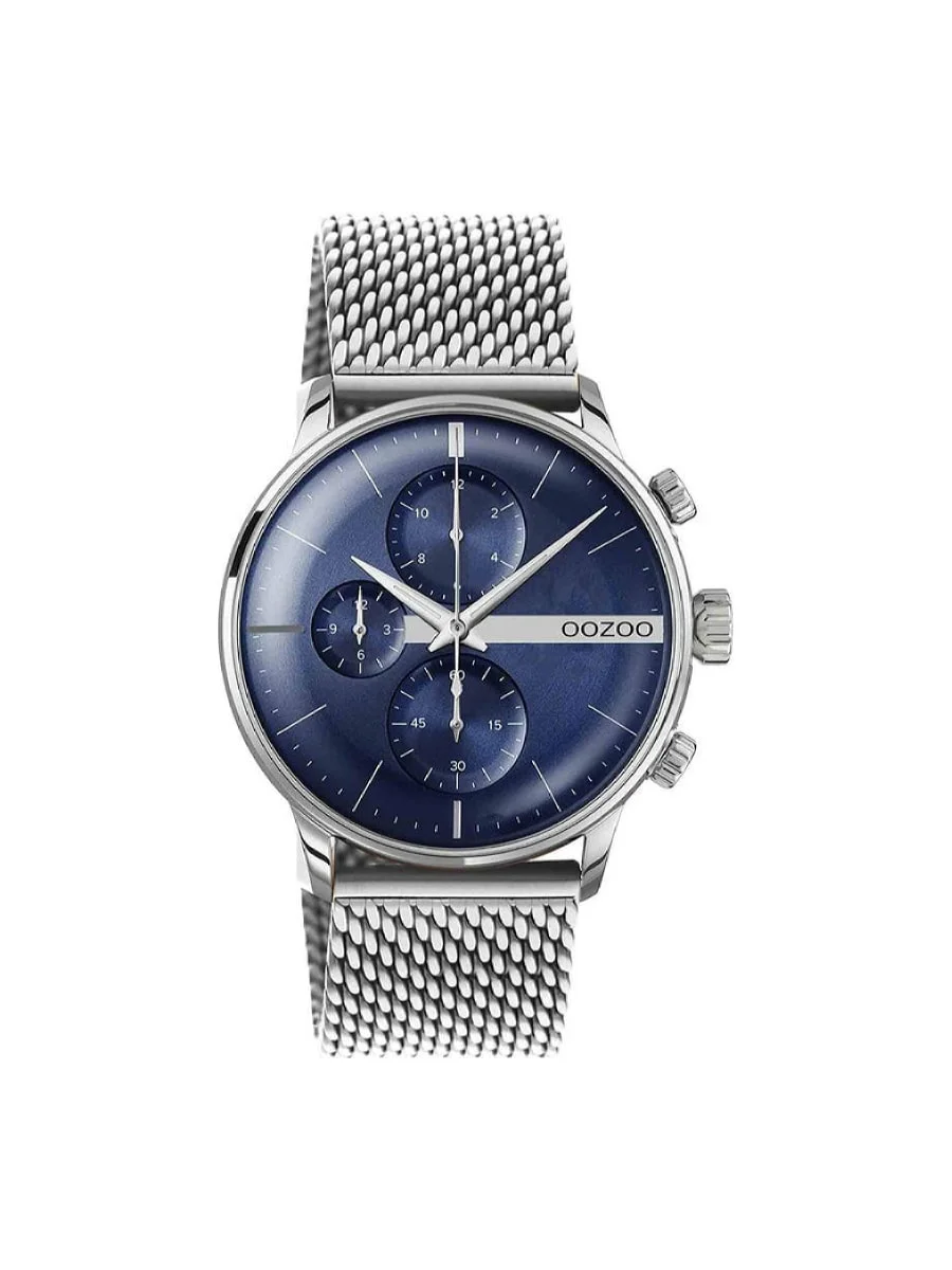 Φωτογραφία προϊόντος: OOZOO Timepieces C11100 ασημί μεταλλικό μπρασελέ