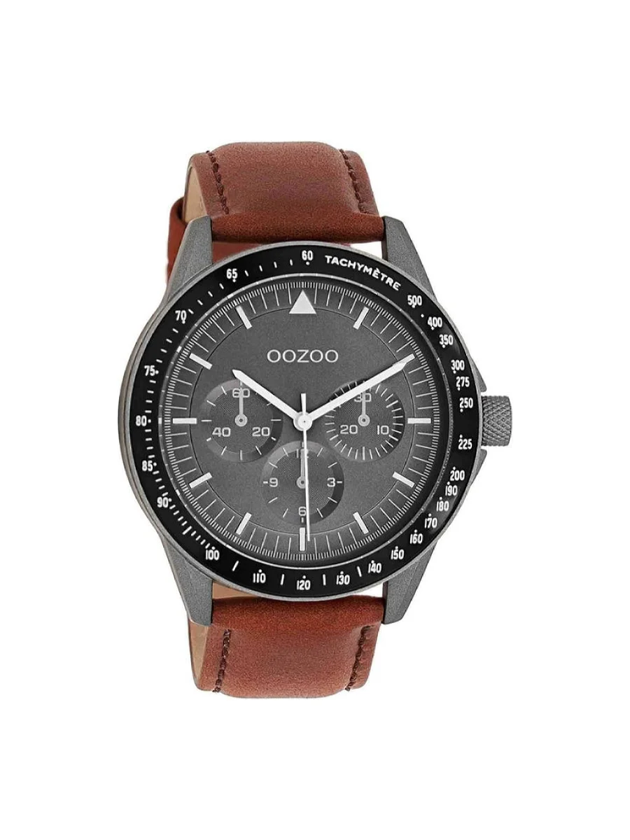 Φωτογραφία προϊόντος: OOZOO Timepieces C11112 καφέ δερμάτινο λουράκι