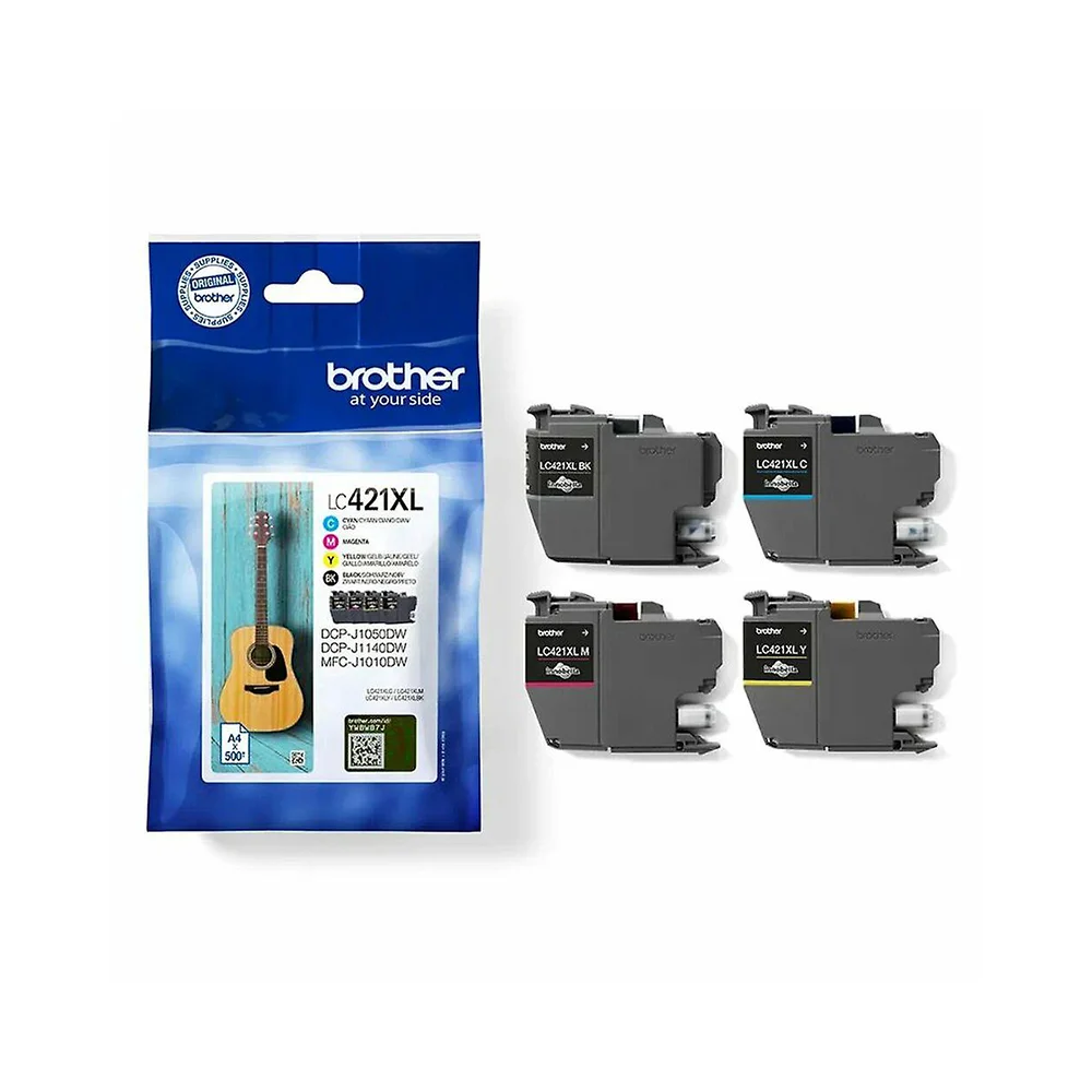 Φωτογραφία προϊόντος: Brother Μελάνι Inkjet LC-421XLVAL Multipack(LC421XLVAL) (BRO-LC-421XLVAL)