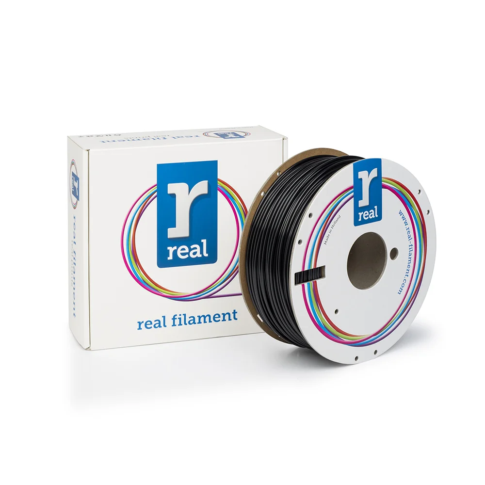 Φωτογραφία προϊόντος: REAL FILAMENTS REAL PETG 3D Printer Filament - Black - spool of 1Kg - 2.85mm (REALPETGSBLACK1000MM300)