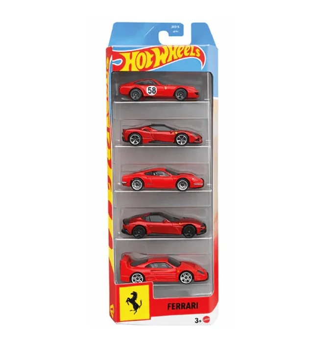 Φωτογραφία προϊόντος: Mattel Αυτ/κια 5άδα Ferrari Αυτοκινητάκι JLN12