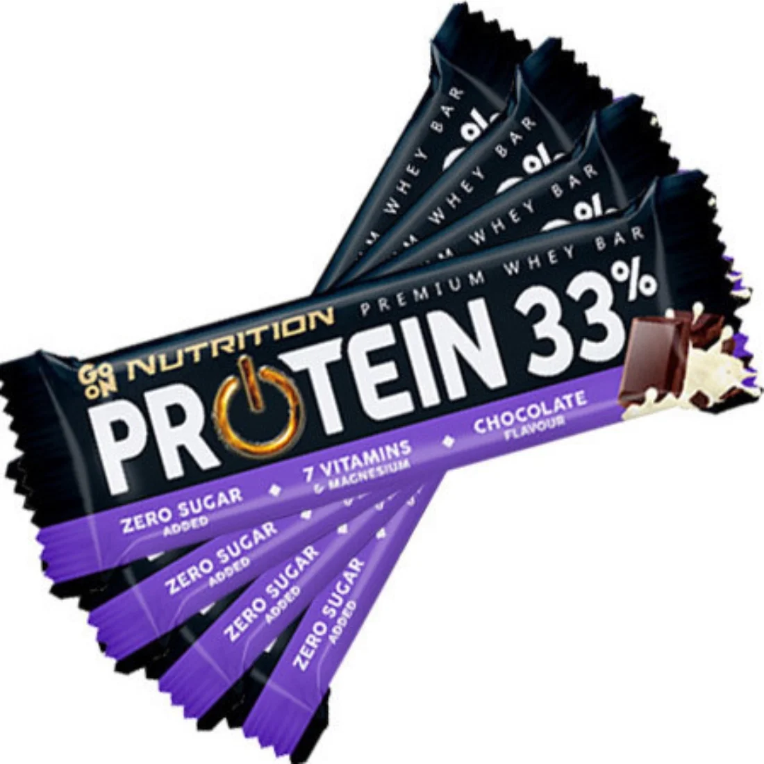 Φωτογραφία προϊόντος: Go On Nutrition Whey Μπάρα Πρωτεΐνης 33% Σοκολάτα • Go On • Mega Combo 25 τμχ