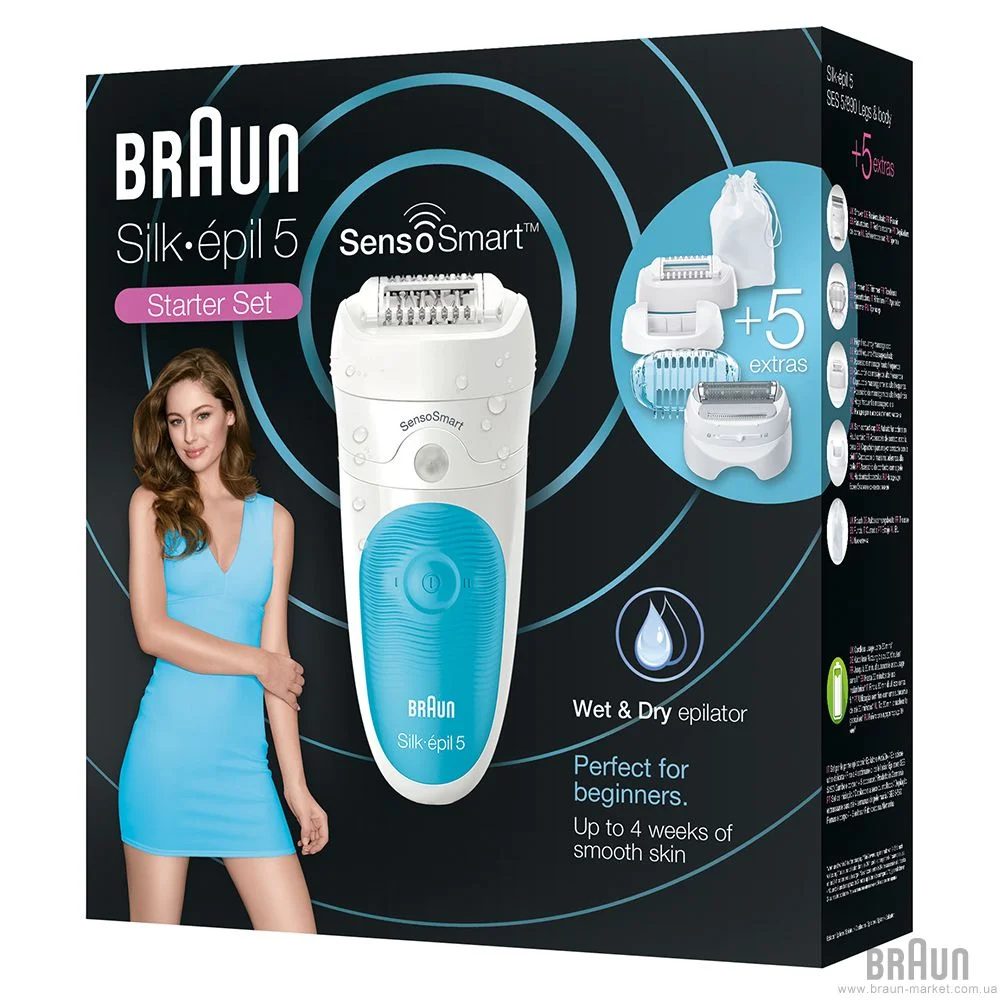 Φωτογραφία προϊόντος: Braun SES 5/890 Silk-epil 5 SensoSmart Αποτριχωτικές Μηχανές EAN 4210201190363