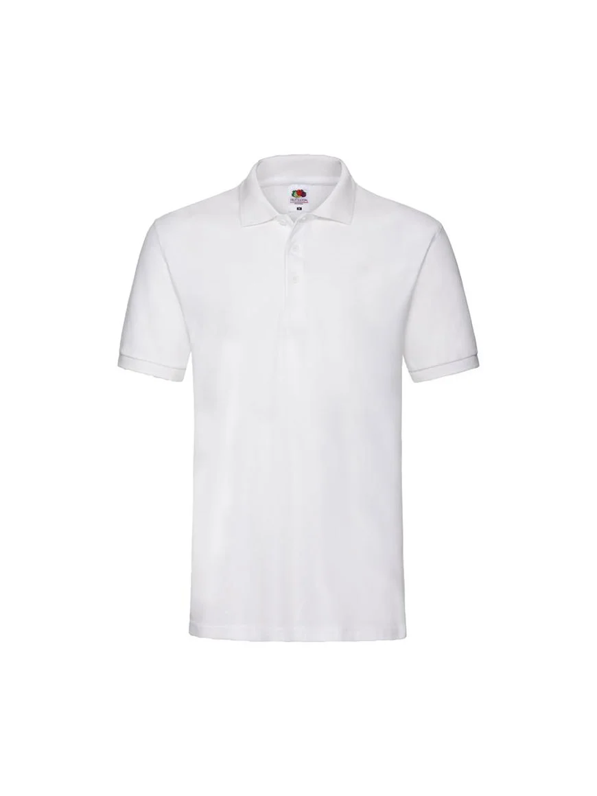 Φωτογραφία προϊόντος: FRUIT OF THE LOOM Ανδρικό τύπου Polo PREMIUM 180 WHITE 3XL