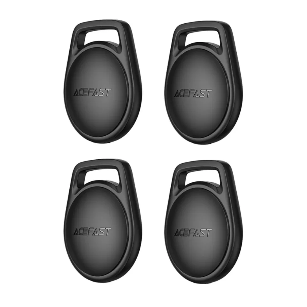 Φωτογραφία προϊόντος: Σετ Acefast Tag S2 Anti-Lost Tracker Μόνο για iOS Συμβατό με Apple Find My Network με Λουράκι Μαύρο