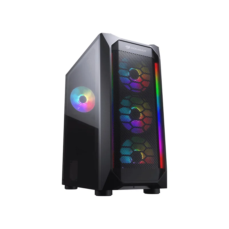 Φωτογραφία προϊόντος: CC-COUGAR Case MX410 Mesh-G RGB Tempered Glass Middle ATX Black USB 3.0