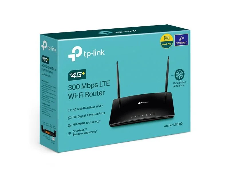 Φωτογραφία προϊόντος: Tp-Link 4G+ Cat6 AC1200 Wireless Dual Band Gigabit Router (Archer MR500)