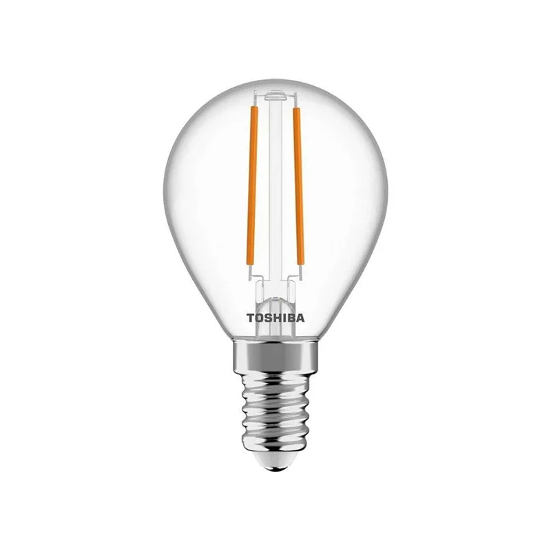 Φωτογραφία προϊόντος: Toshiba Λάμπα LED 2.5W για Ντουί E14 και Σχήμα G45 Θερμό Λευκό 2700K (DELS-FGW42P514AF11)