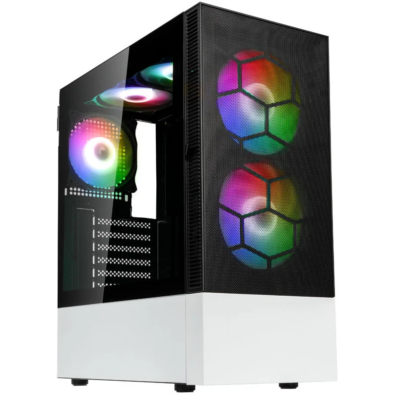 Φωτογραφία προϊόντος: Pro GamersWare Kolink Observatory MX Mesh ARGB Midi Tower Case – Black/White (with 5 ARGB fans - 2x140mm & 3x120mm)
