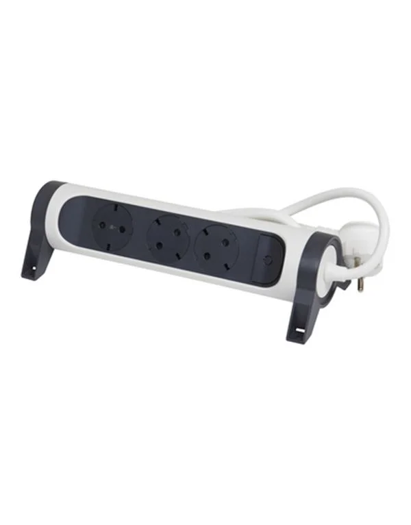 Φωτογραφία προϊόντος: Legrand SurgeArrest 3 Outlets 3m Cable White/Grey Rotating (694535)