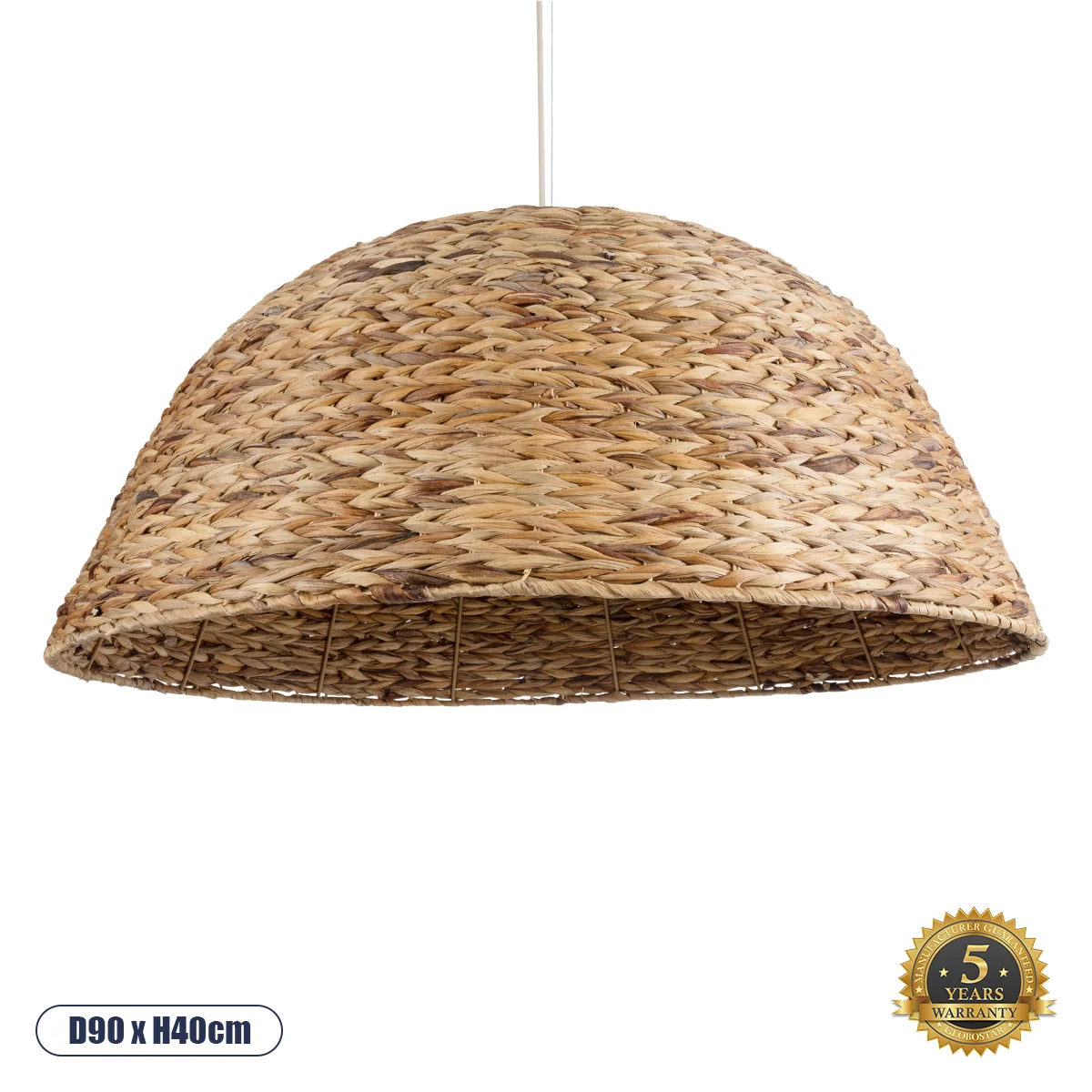 Φωτογραφία προϊόντος: GLOBOSTAR® MANGATA 01848 Boho Κρεμαστό Φωτιστικό Οροφής με Ντουί 1 x E27 AC 220-240V IP20 - Καφέ - Μ90 x Π90 x Υ40cm