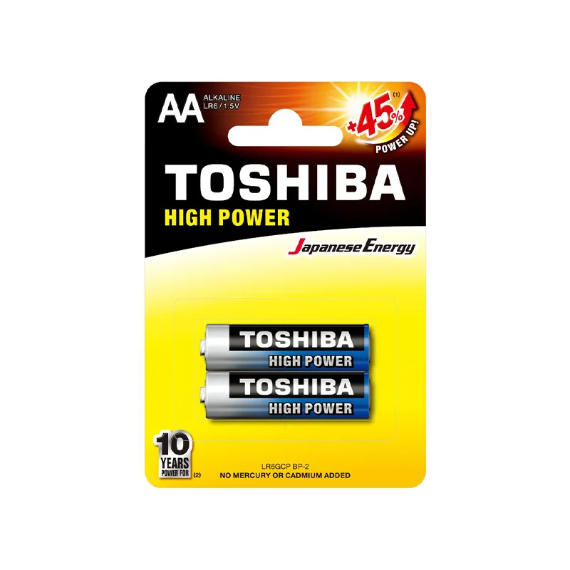 Φωτογραφία προϊόντος: Toshiba High Power Αλκαλικές Μπαταρίες AA 1.5V 2τμχ (LR6GCP BP-2)