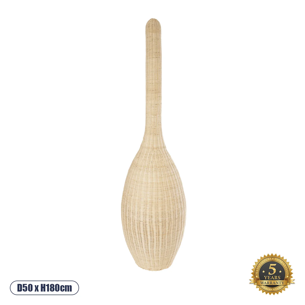 Φωτογραφία προϊόντος: GLOBOSTAR® PARADIS 01846 Boho Επιδαπέδιο Φωτιστικό με Ντουί 1 x E27 AC 220-240V IP20 - Μπεζ - Μ50 x Π50 x Υ180cm