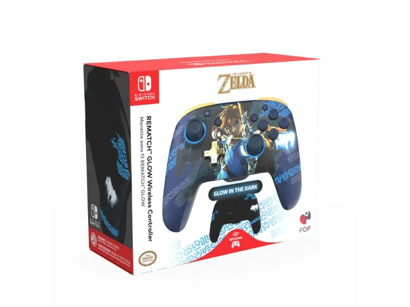 Φωτογραφία προϊόντος: PDP Rematch Wireless Controller for Nintendo Switch - Link Hero Glow in the Dark