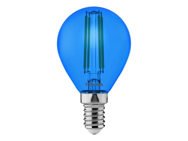 Φωτογραφία προϊόντος: TOSHIBA LED FILAMENT COLOR BLUE G45 E14 4.5W