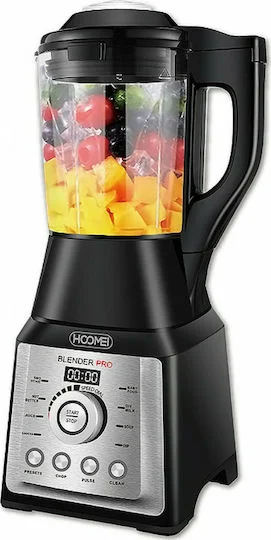 Φωτογραφία προϊόντος: Hoomei Μπλέντερ για Smoothies με Γυάλινη Κανάτα 1.75lt 1400W Μαύρο HM-6788