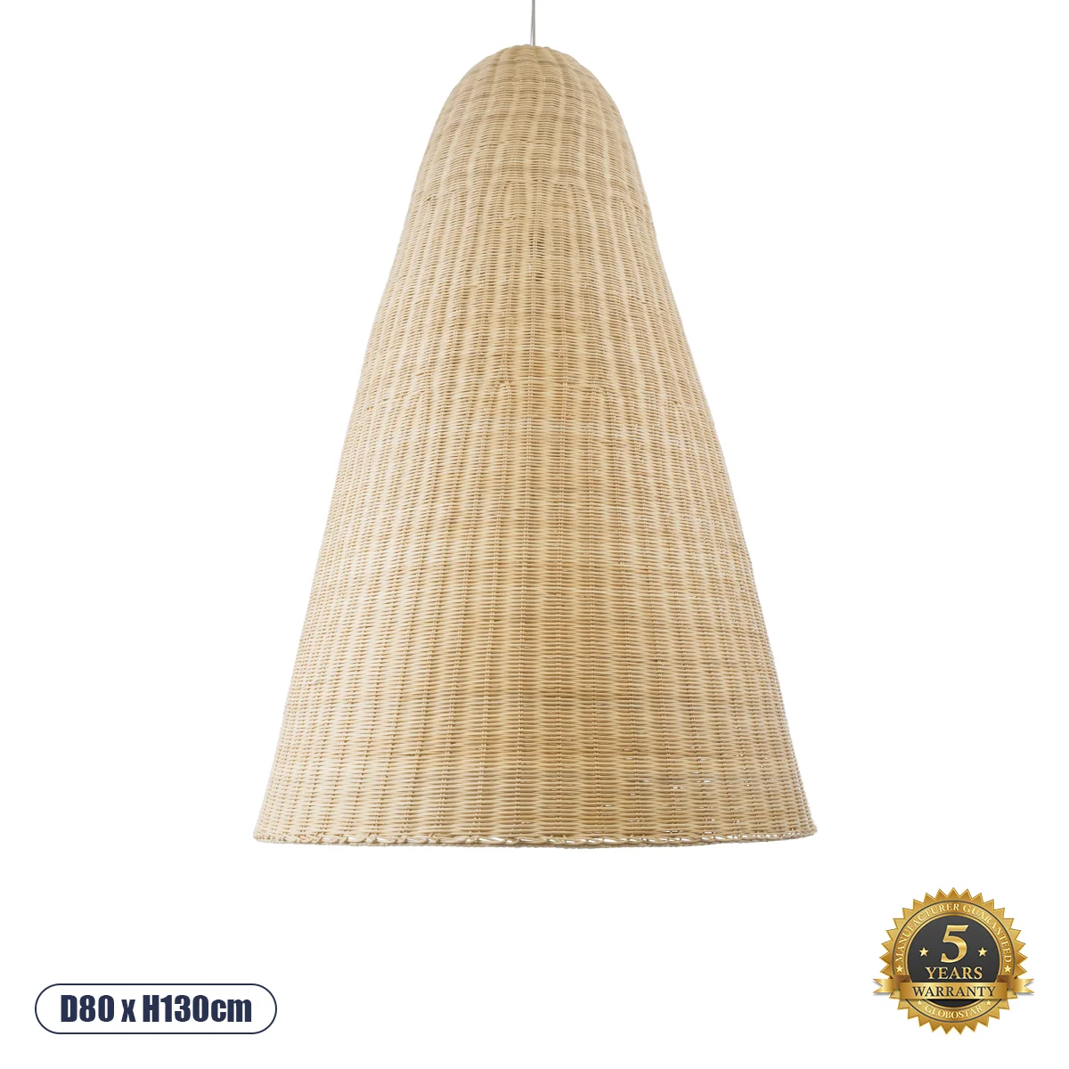 Φωτογραφία προϊόντος: GLOBOSTAR® MAHANA 01827 Boho Κρεμαστό Φωτιστικό Οροφής με Ντουί 1 x E27 AC 220-240V IP20 - Μπεζ - Μ80 x Π80 x Υ130cm
