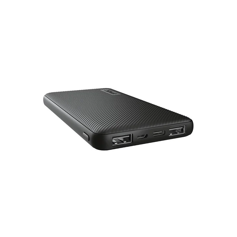 Φωτογραφία προϊόντος: Trust Primo Ultra-thin Power Bank 10000mAh 15W με 2 Θύρες USB-A και Θύρα USB-C Black (24678)