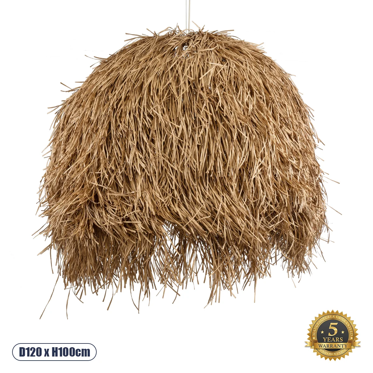 Φωτογραφία προϊόντος: GLOBOSTAR® GUADELOUPE 02159 Boho Κρεμαστό Φωτιστικό Οροφής με Ντουί 1 x E27 AC 220-240V IP20 - Μπεζ - Μ120 x Π120 x Υ100cm