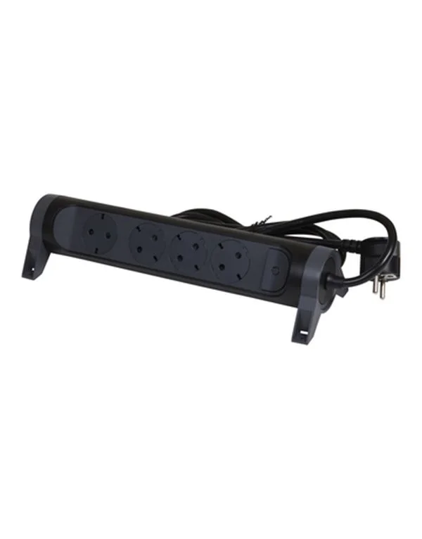 Φωτογραφία προϊόντος: Legrand SurgeArrest 4 Outlets 3m Cable Black/Grey Rotating