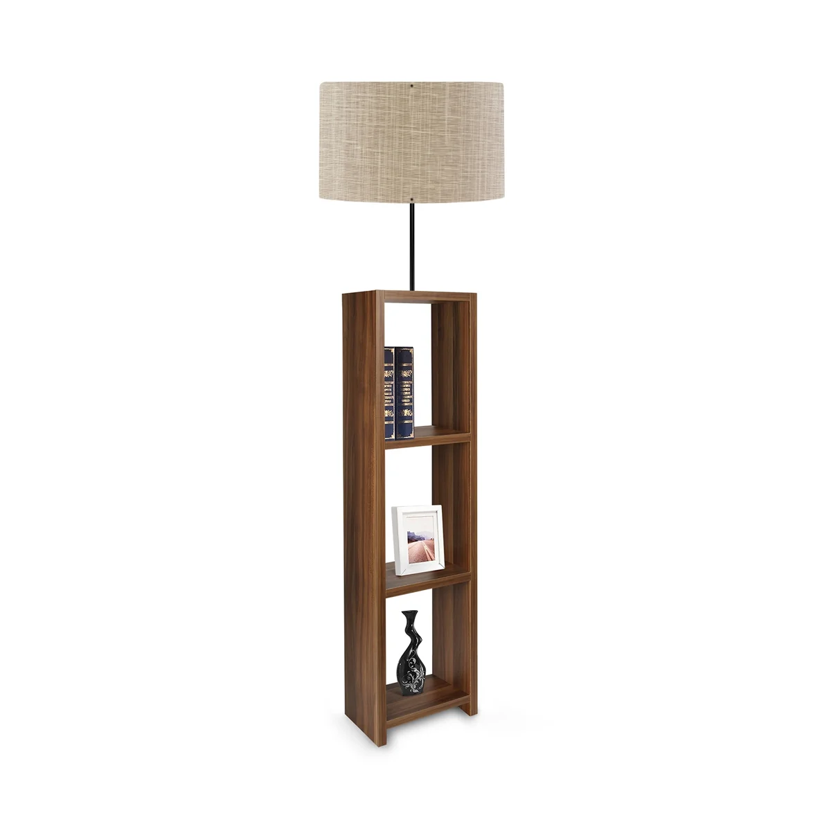 Φωτογραφία προϊόντος: GLOBOSTAR® WOODO 204-0051 Μοντέρνο Επιδαπέδιο Φωτιστικό με Ντουί 1 x E27 AC 220-240V IP20 - Καφέ & Μπεζ - Μ38 x Π38 x Υ150cm