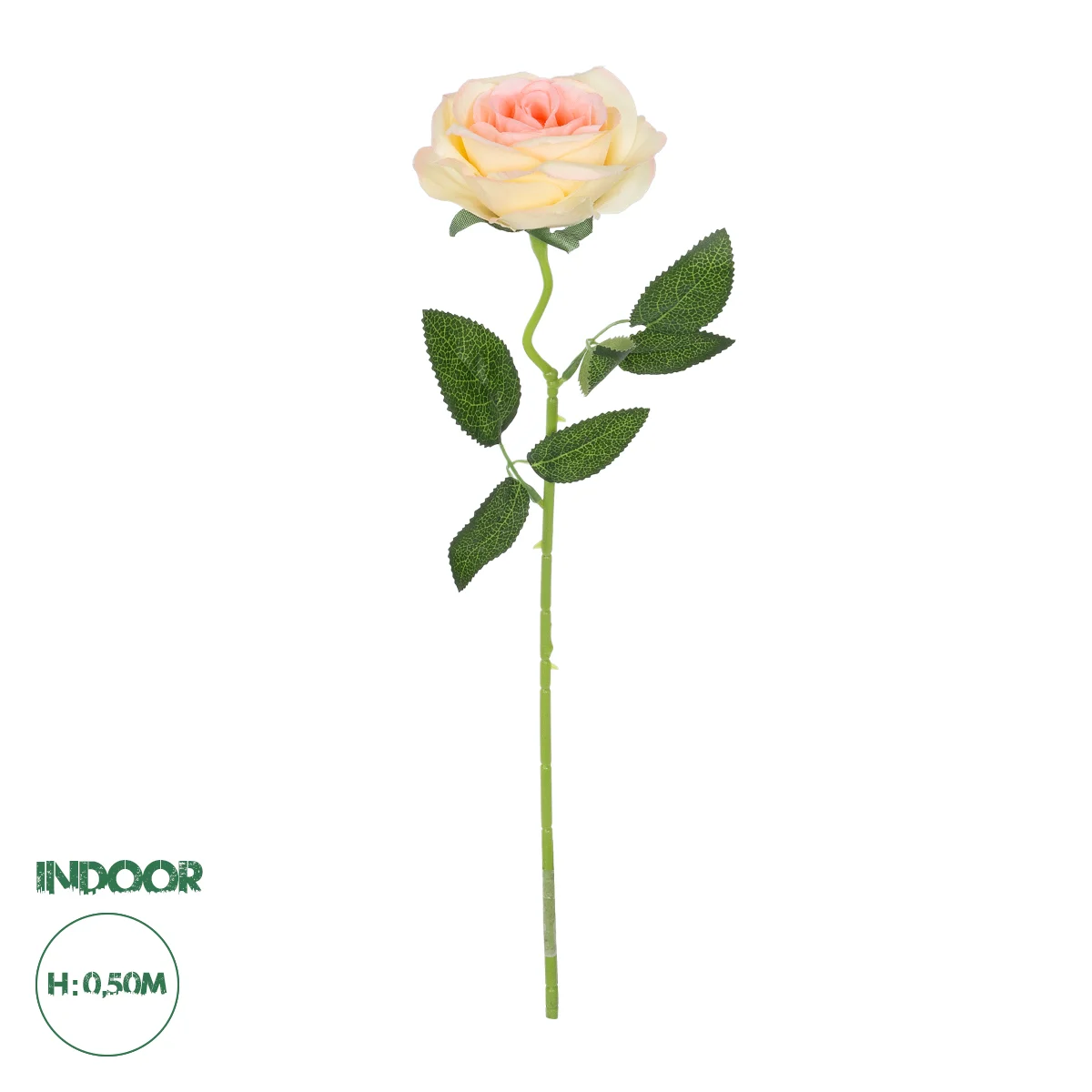 Φωτογραφία προϊόντος: GloboStar® Artificial Garden CHAMPAGNE ROSE BRANCH 21141 Τεχνητό Διακοσμητικό Κλαδί Σαμπανιζέ Τριαντάφυλλο Y50cm