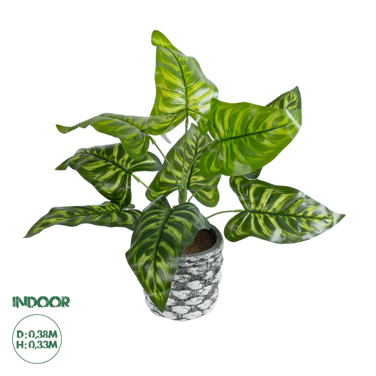 Φωτογραφία προϊόντος: GloboStar® Artificial Garden PEACOCK 20888 Τεχνητό Διακοσμητικό Φυτό Παγώνι Φ38 x Υ33cm