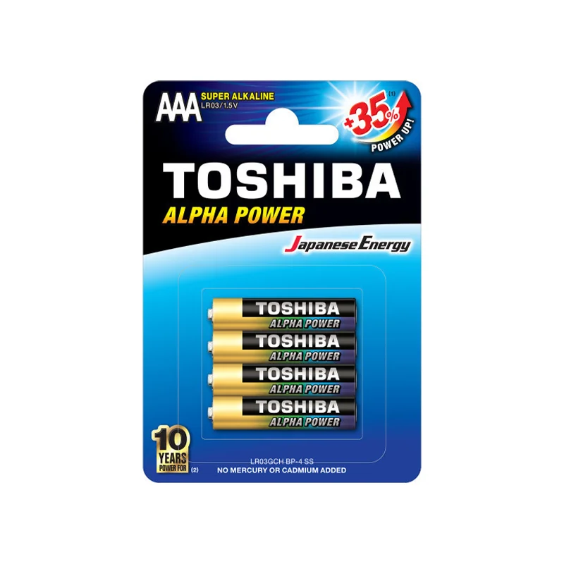 Φωτογραφία προϊόντος: Toshiba Alpha Power Αλκαλικές Μπαταρίες AAA 1.5V 4τμχ (LR03GCH )