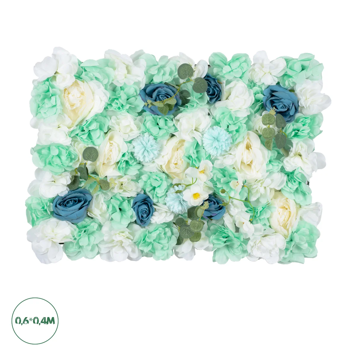 Φωτογραφία προϊόντος: GloboStar® Artificial Garden ROSES STORY BLUE 78334 Τεχνητό Διακοσμητικό Πάνελ Λουλουδιών - Κάθετος Κήπος σύνθεση Αμβροσία Μ60 x Π40 x Υ6cm