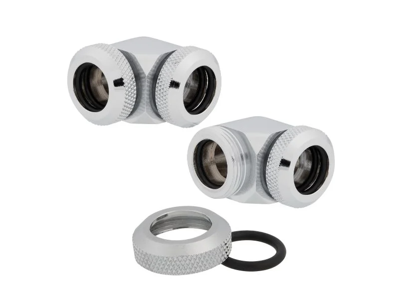 Φωτογραφία προϊόντος: Corsair OD Fitting Pipe Hydro X Series XF Hardline 90° 12mm Twin Pack - Chrome - CX-9052021-WW