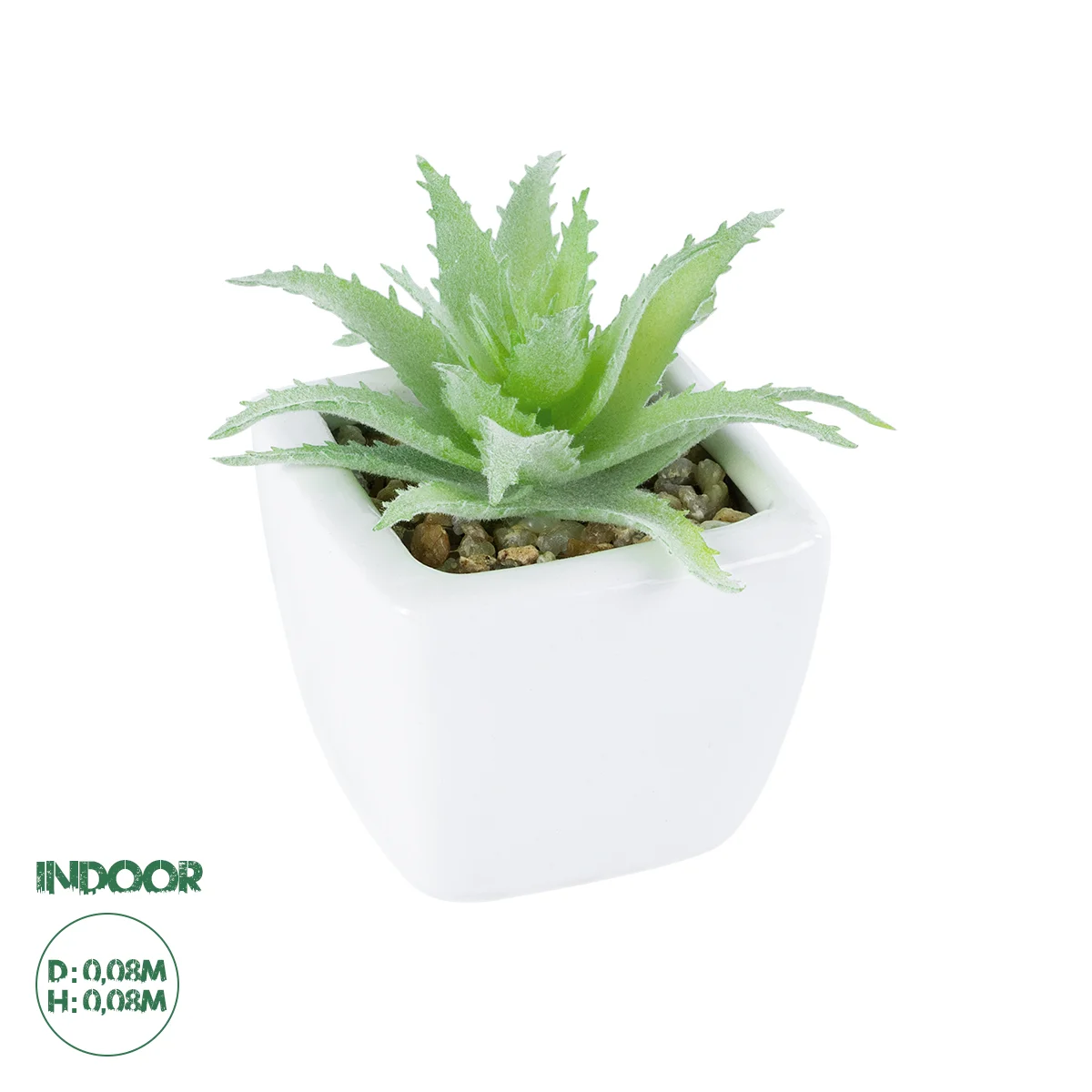 Φωτογραφία προϊόντος: GloboStar® Artificial Garden SUCCULENT ALOE LOTUS PLANT 20976 Διακοσμητικό Φυτό Παχύφυτο Λωτός Αλόης Φ8 x Υ8cm