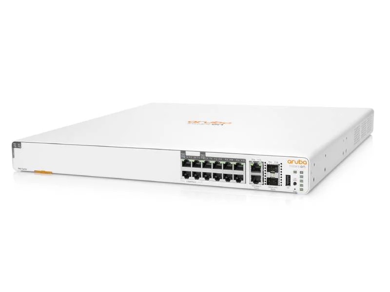 Φωτογραφία προϊόντος: HPE Aruba Instant On 1960 8p 1G Class 4 4p SR1G/2.5G Class 6 PoE 2p 10GBASE-T 2p SFP+ 480W Switch (S0F35A)