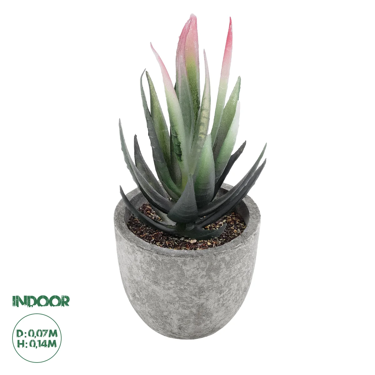 Φωτογραφία προϊόντος: GloboStar® Artificial Garden SUCCULENT ALOE 21008 Διακοσμητικό Φυτό Παχύφυτο Αλόη Υ14cm
