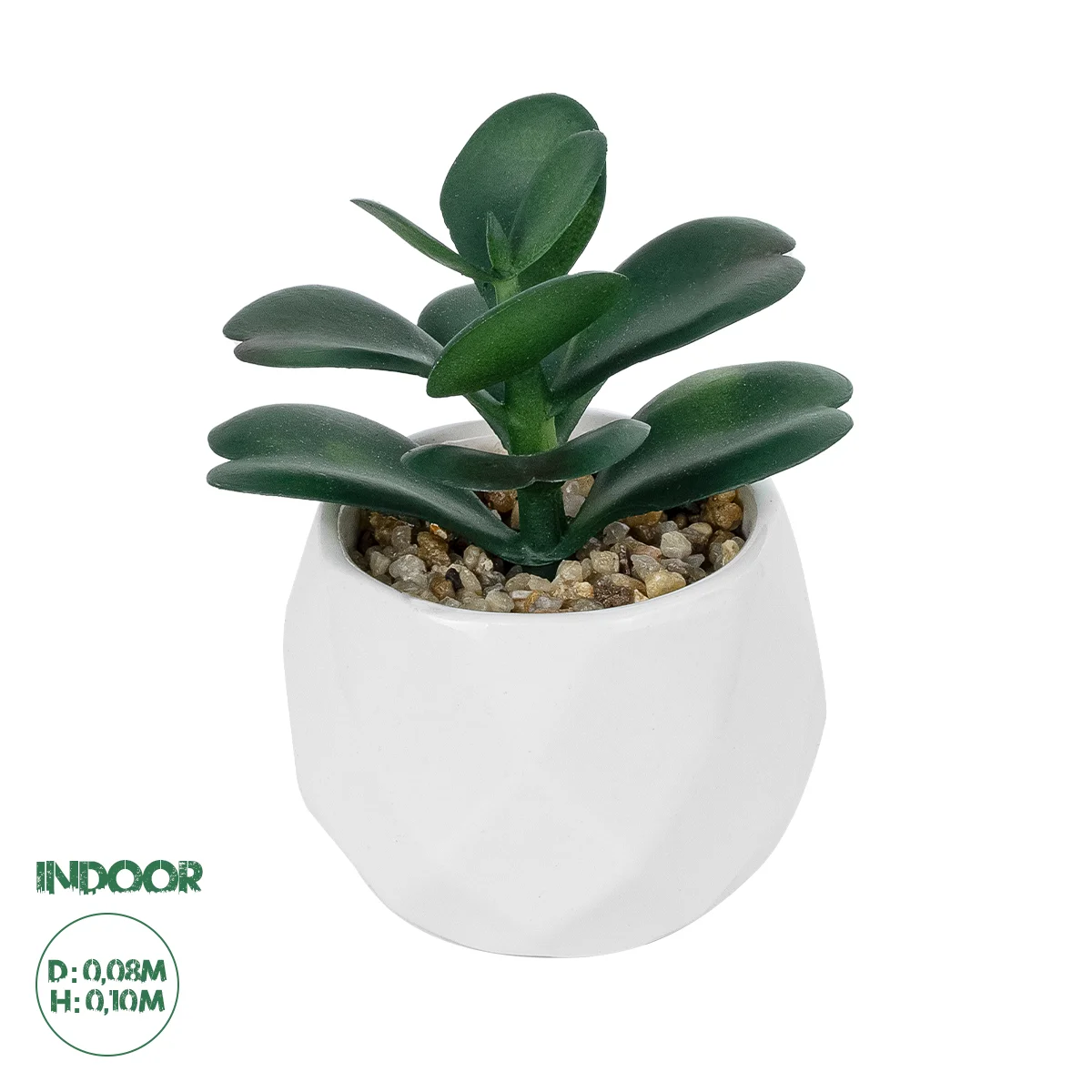 Φωτογραφία προϊόντος: GloboStar® Artificial Garden SUCCULENT KALANCHOE POTTED PLANT 20994 Διακοσμητικό Φυτό Καλαχόη Φ8 x Υ10cm