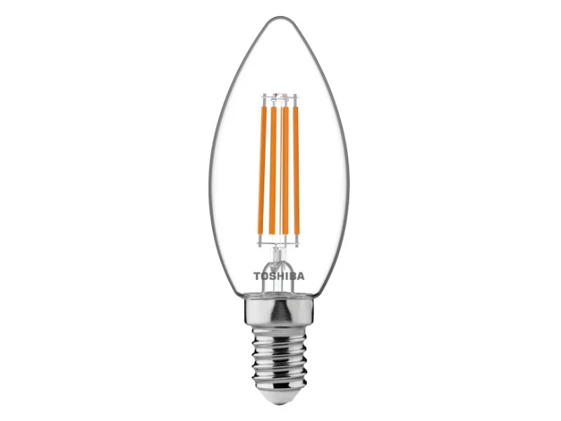 Φωτογραφία προϊόντος: TOSHIBA LED FILAMENT C35 E14 4.5W 2700K DIMMABLE