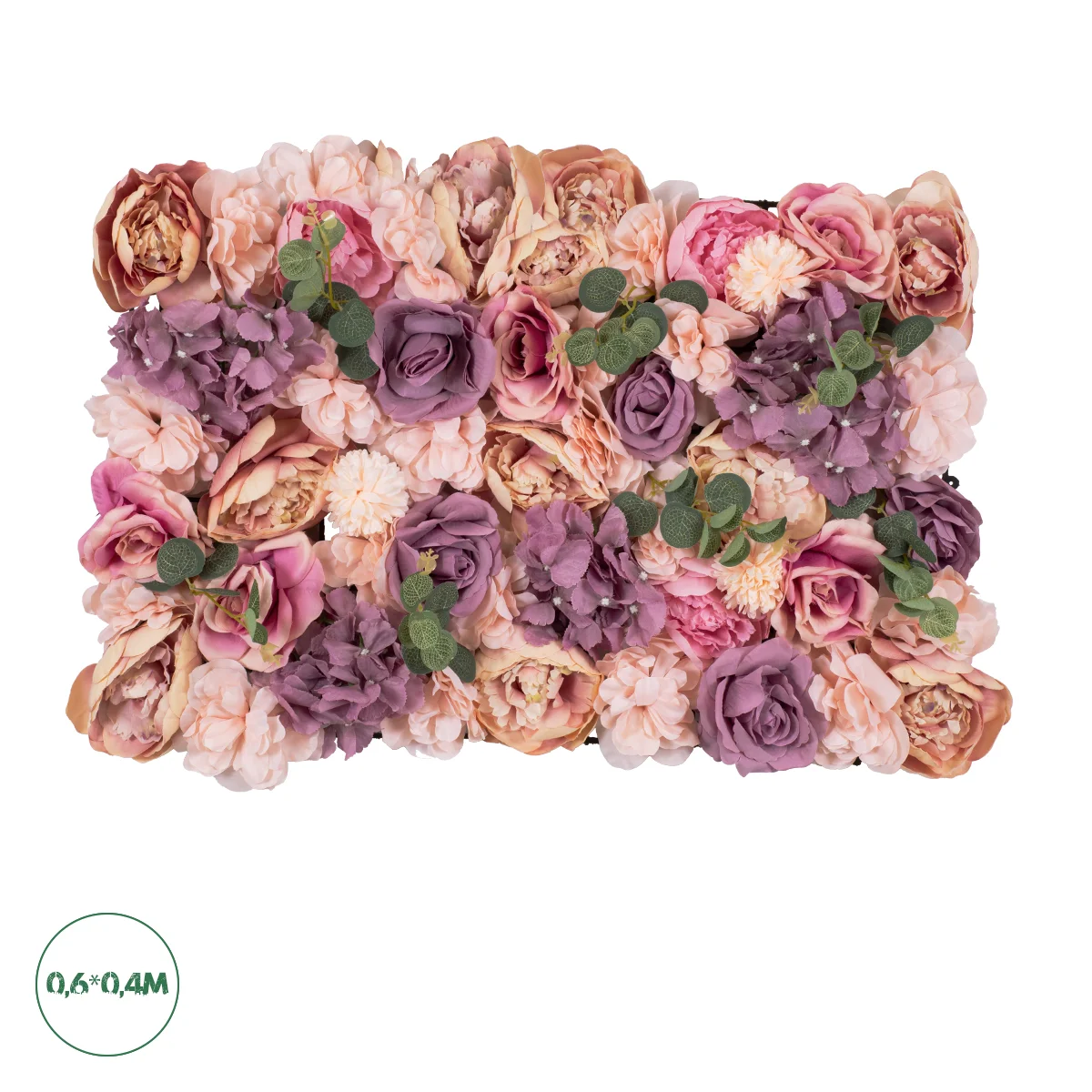 Φωτογραφία προϊόντος: GloboStar® Artificial Garden ROSES STORY PINK 78337 Τεχνητό Διακοσμητικό Πάνελ Λουλουδιών - Κάθετος Κήπος σύνθεση Αμβροσία Μ60 x Π40 x Υ6cm