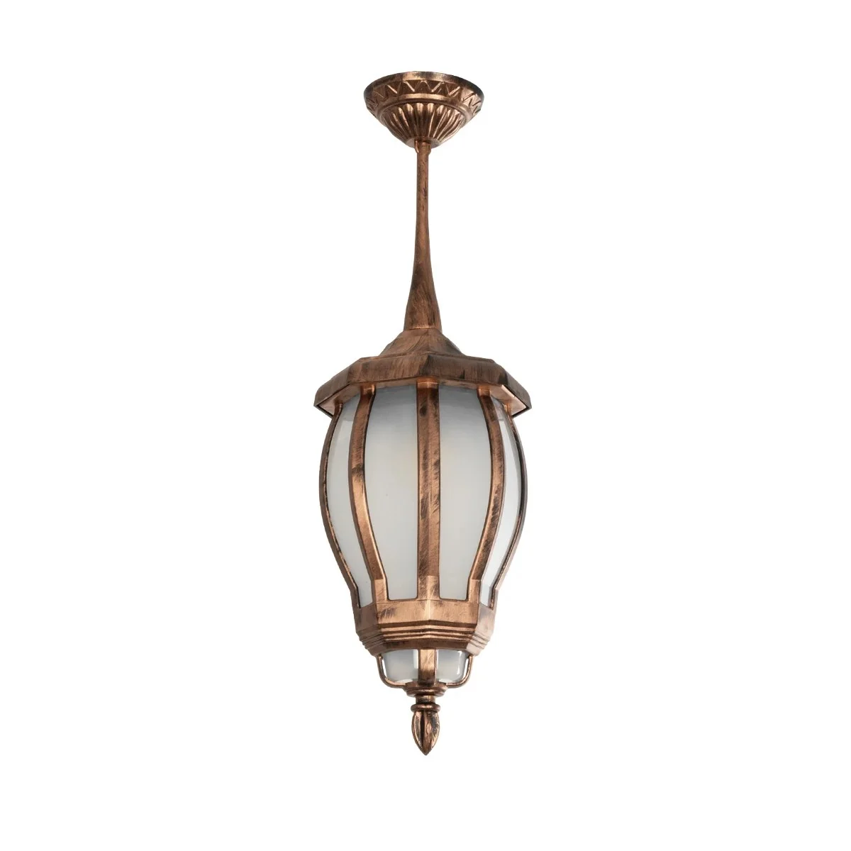 Φωτογραφία προϊόντος: GLOBOSTAR® VERDI 203-0234 Vintage Φωτιστικό Οροφής με Ντουί 1 x E27 AC 220-240V IP44 - Χάλκινο - Μ18 x Π18 x Υ33cm