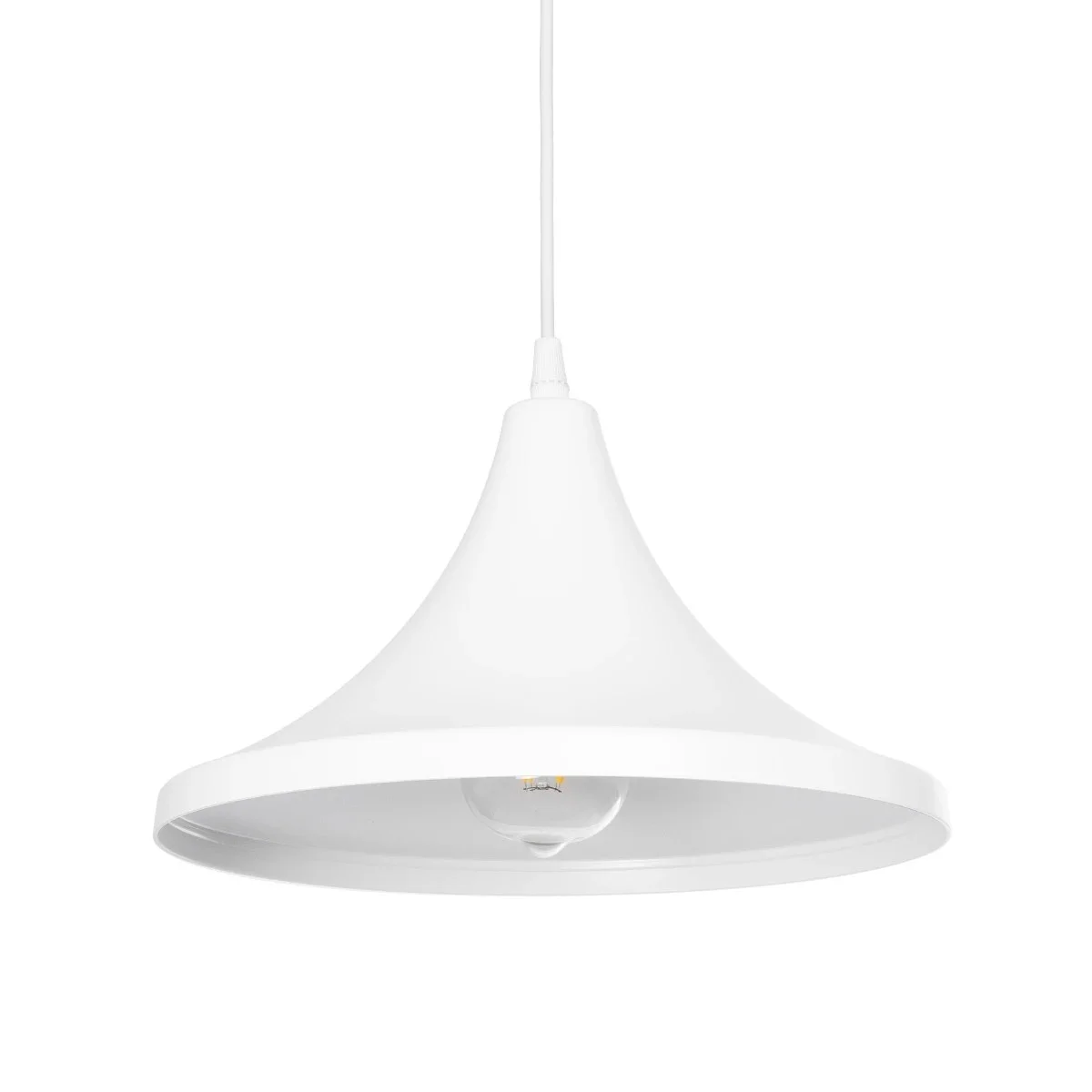 Φωτογραφία προϊόντος: GLOBOSTAR® BELFRY 203-0079 Μοντέρνο Κρεμαστό Φωτιστικό Οροφής με Ντουί 1 x E27 AC 220-240V IP20 - Λεύκο - Μ29.5 x Π29.5 x Υ21cm