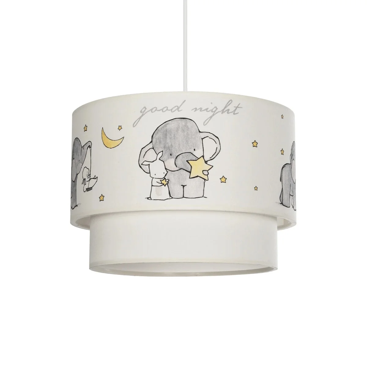 Φωτογραφία προϊόντος: GLOBOSTAR® ELEPHANT 204-0002 Παιδικό Κρεμαστό Φωτιστικό Οροφής με Ντουί 1 x E27 AC 220-240V IP20 - Πολύχρωμο - Μ30 x Π30 x Υ24cm