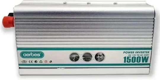 Φωτογραφία προϊόντος: Inverter Αυτοκινήτου Καθαρού Ημιτόνου 1500W για Μετατροπή 12V DC σε 220V AC AB-Q014